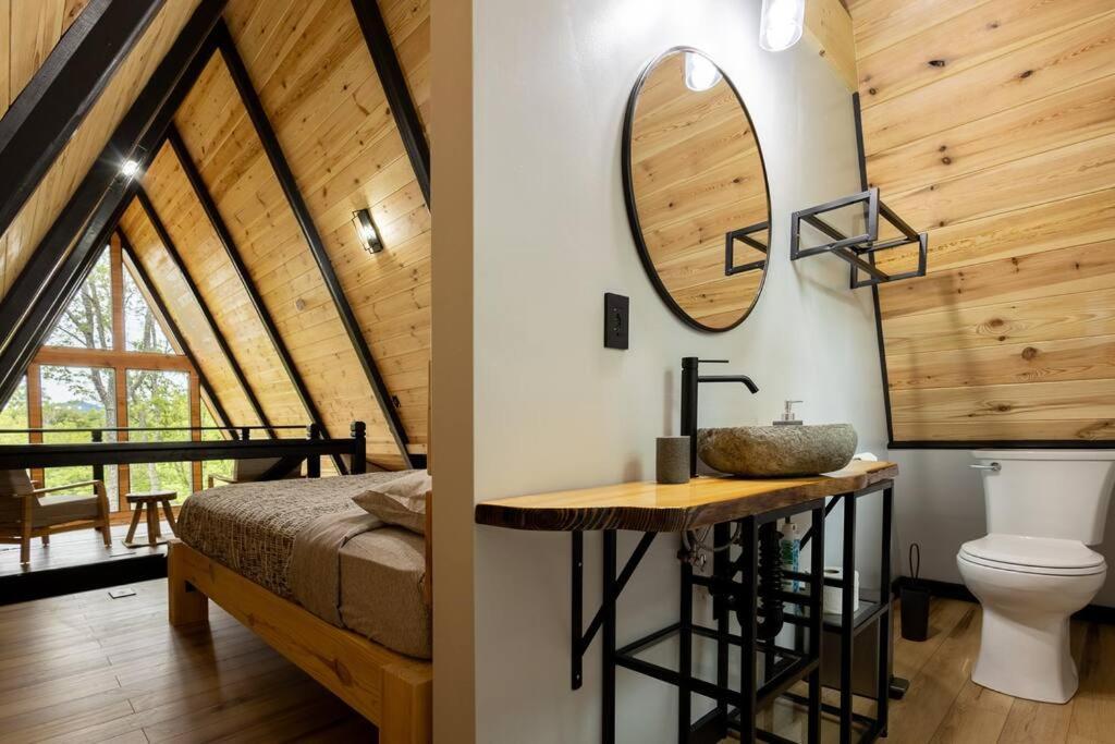 Valhalla Cabins Aframes With Hot Tubs & Sauna Cosby Buitenkant foto