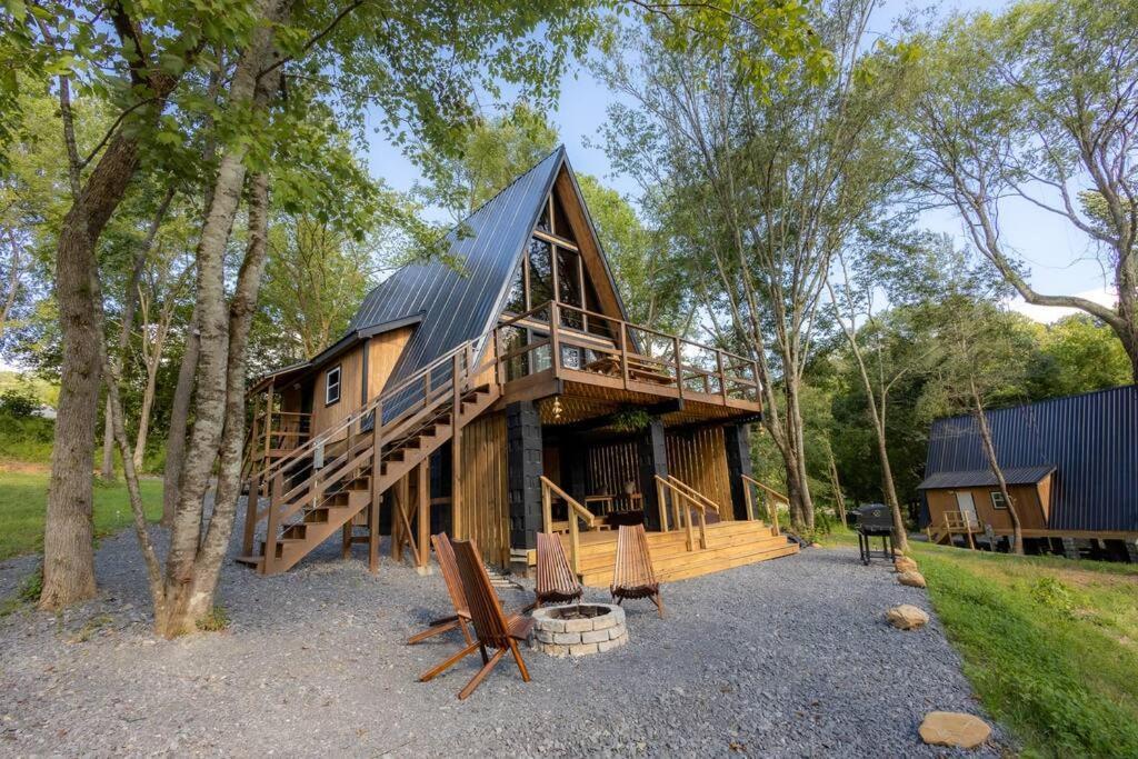 Valhalla Cabins Aframes With Hot Tubs & Sauna Cosby Buitenkant foto