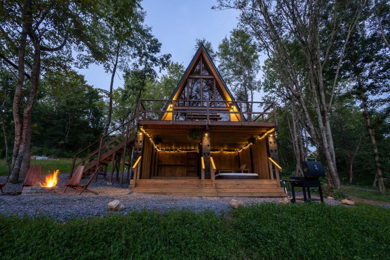 Valhalla Cabins Aframes With Hot Tubs & Sauna Cosby Buitenkant foto