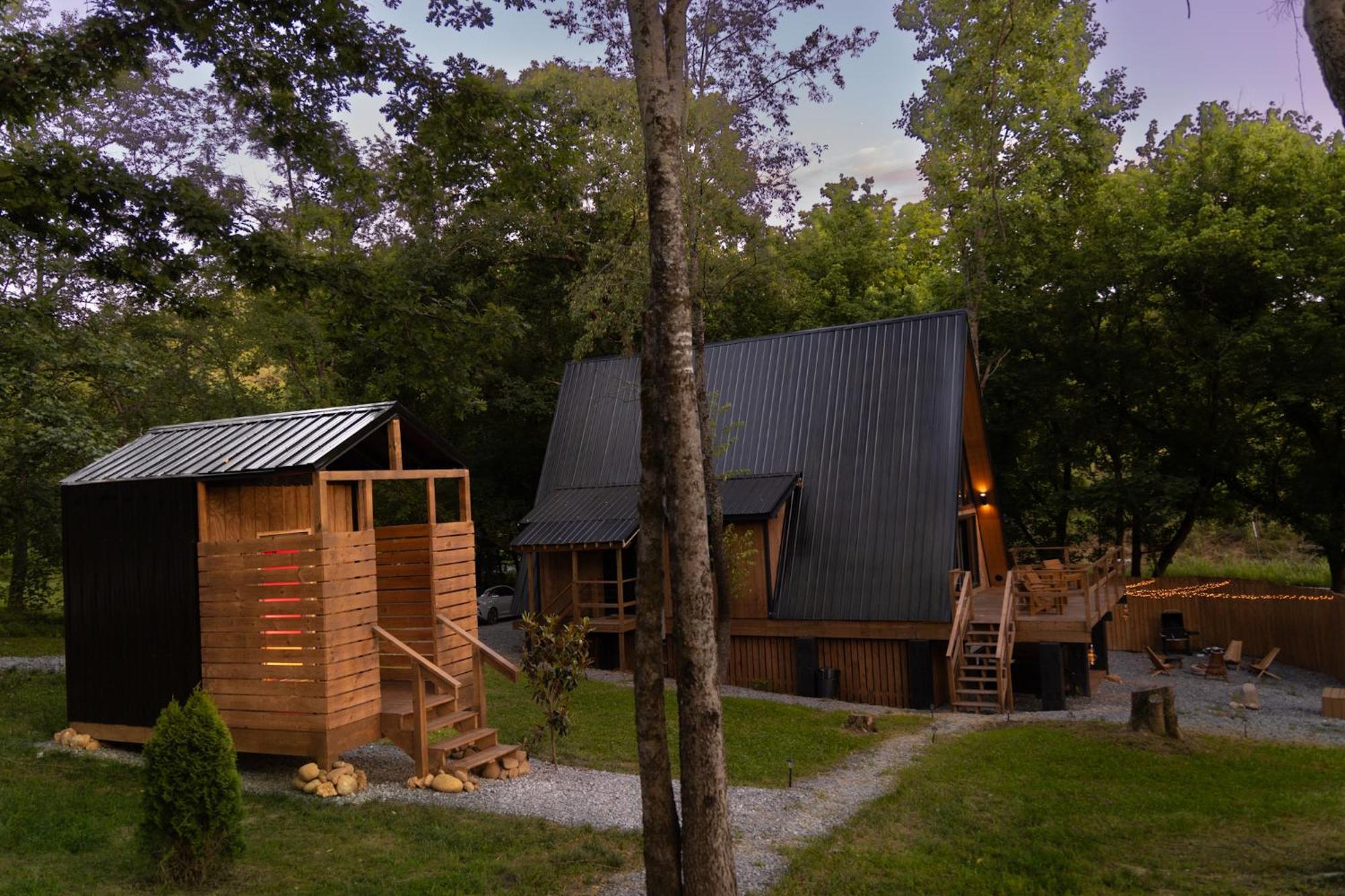 Valhalla Cabins Aframes With Hot Tubs & Sauna Cosby Buitenkant foto
