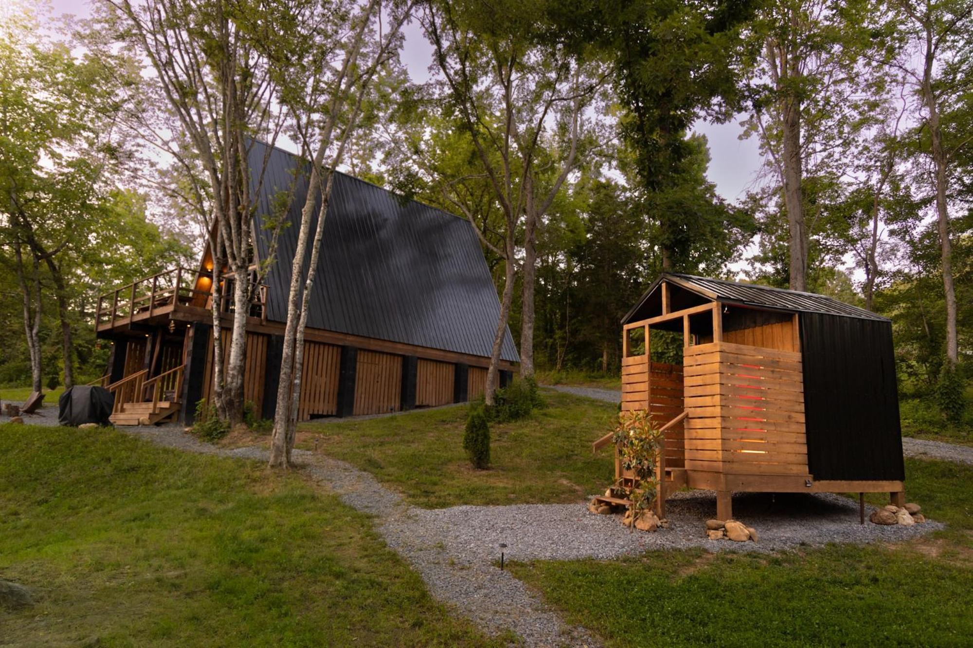 Valhalla Cabins Aframes With Hot Tubs & Sauna Cosby Buitenkant foto